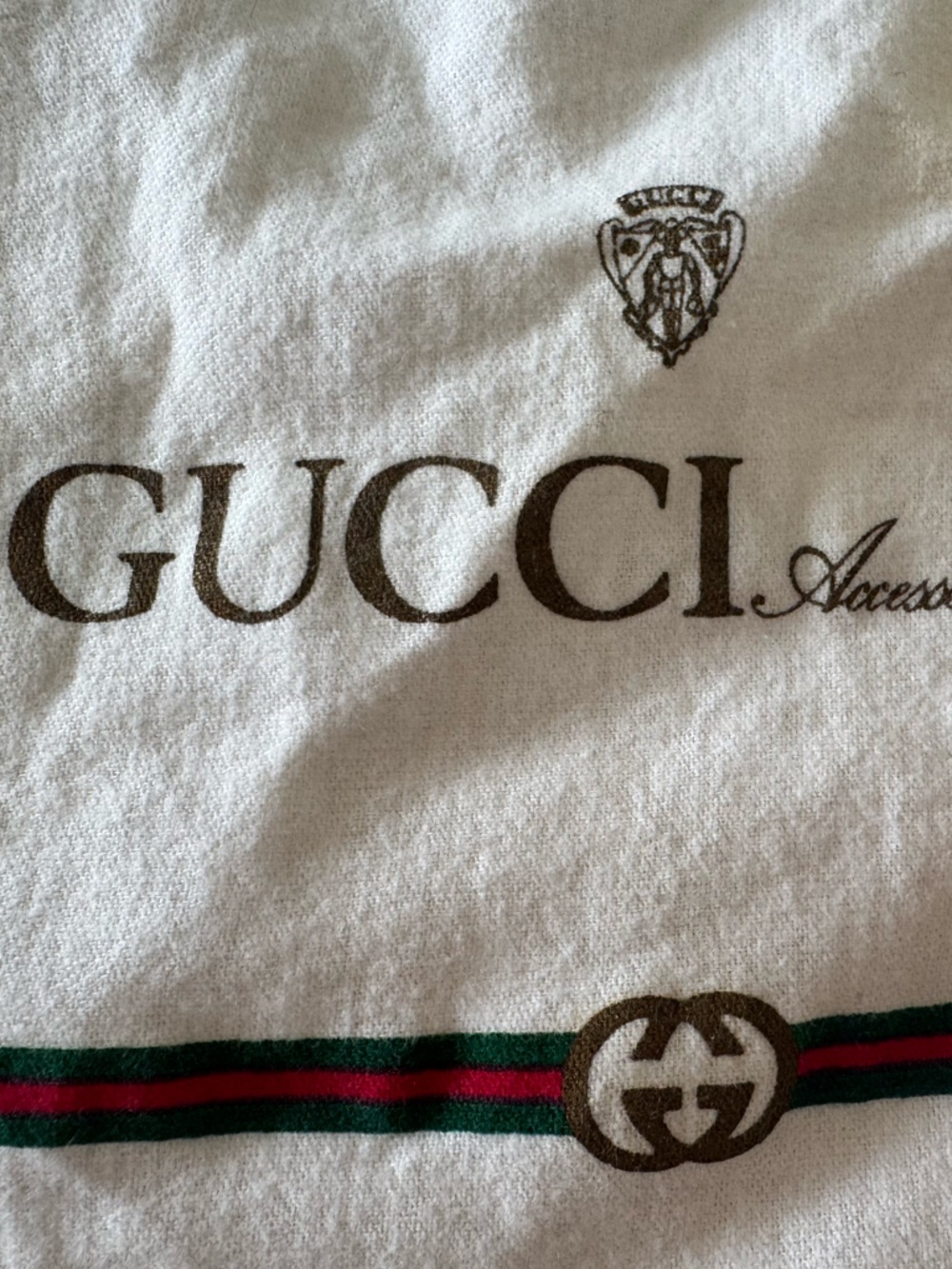 Gucci Vintage White Felted Dust Bag for Purses and Handbags - Picture 3 of 10